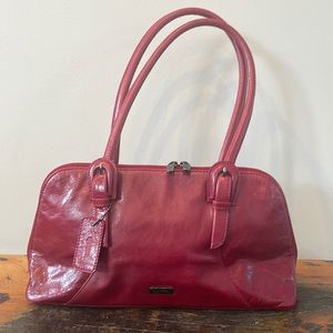 Genuine Leather Louvier Red Purse